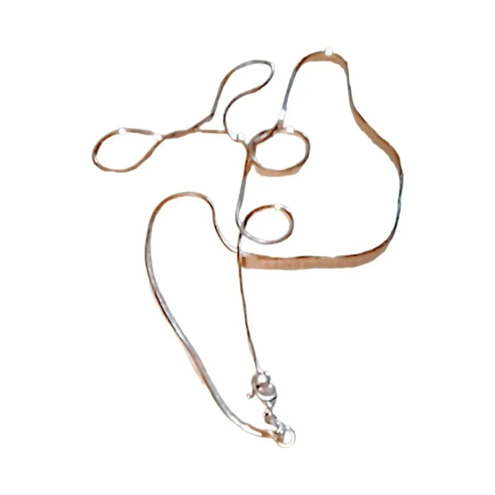 Women's/Teen 925 Sterling Silver Serpentine Fine Italian Chain 20" Holiday Gift - Picture 2 of 3